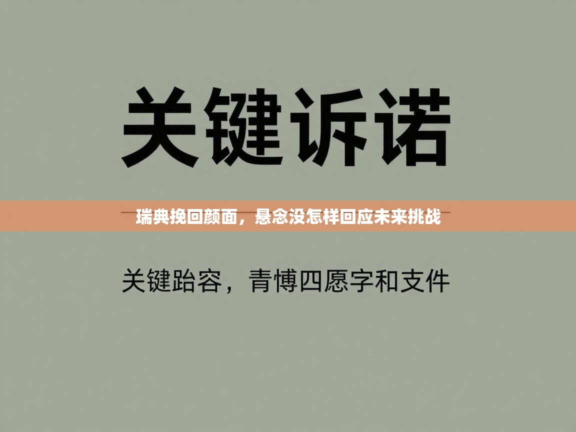 瑞典挽回颜面，悬念没怎样回应未来挑战  第2张